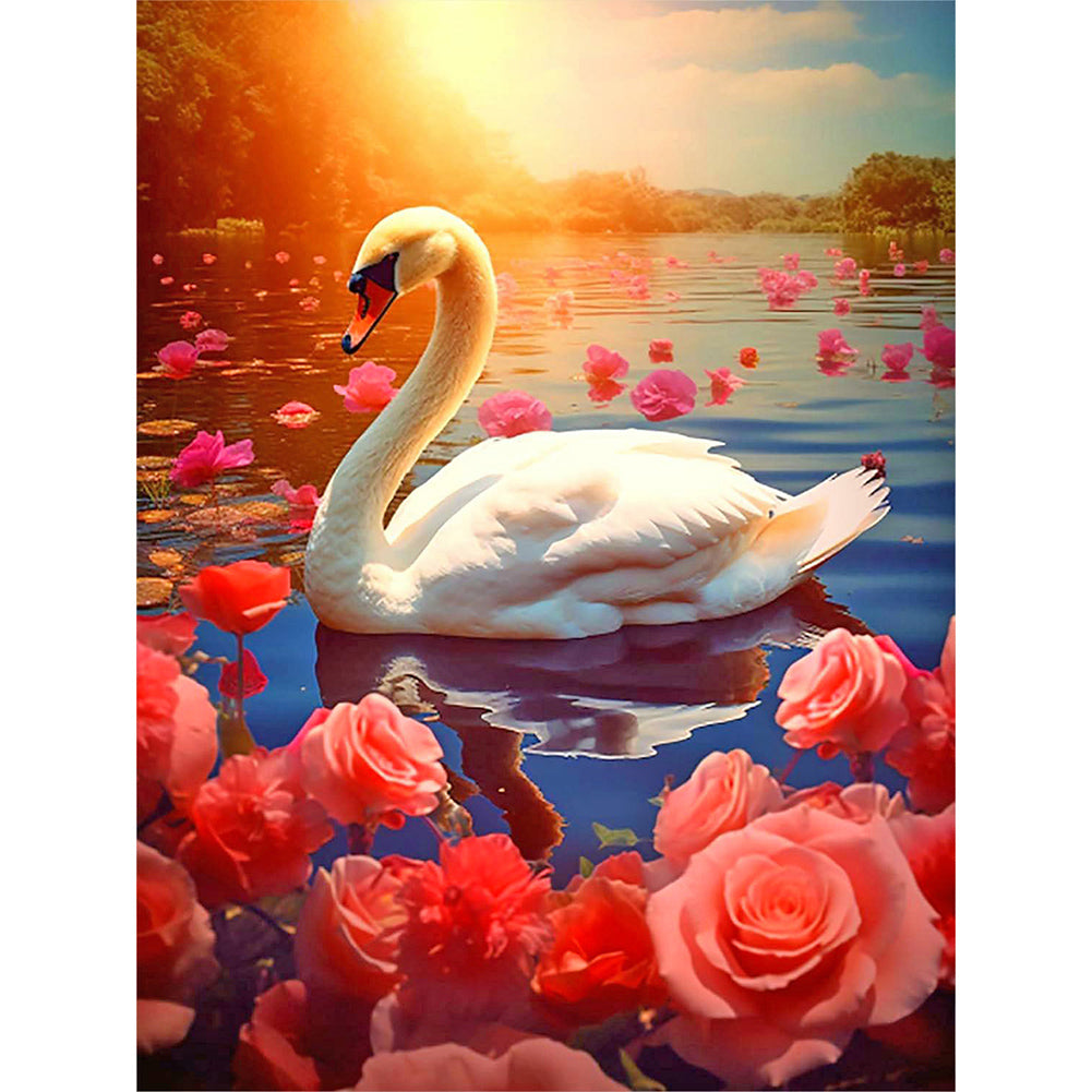 Diamond Painting - Full Round - swan (30*40CM)