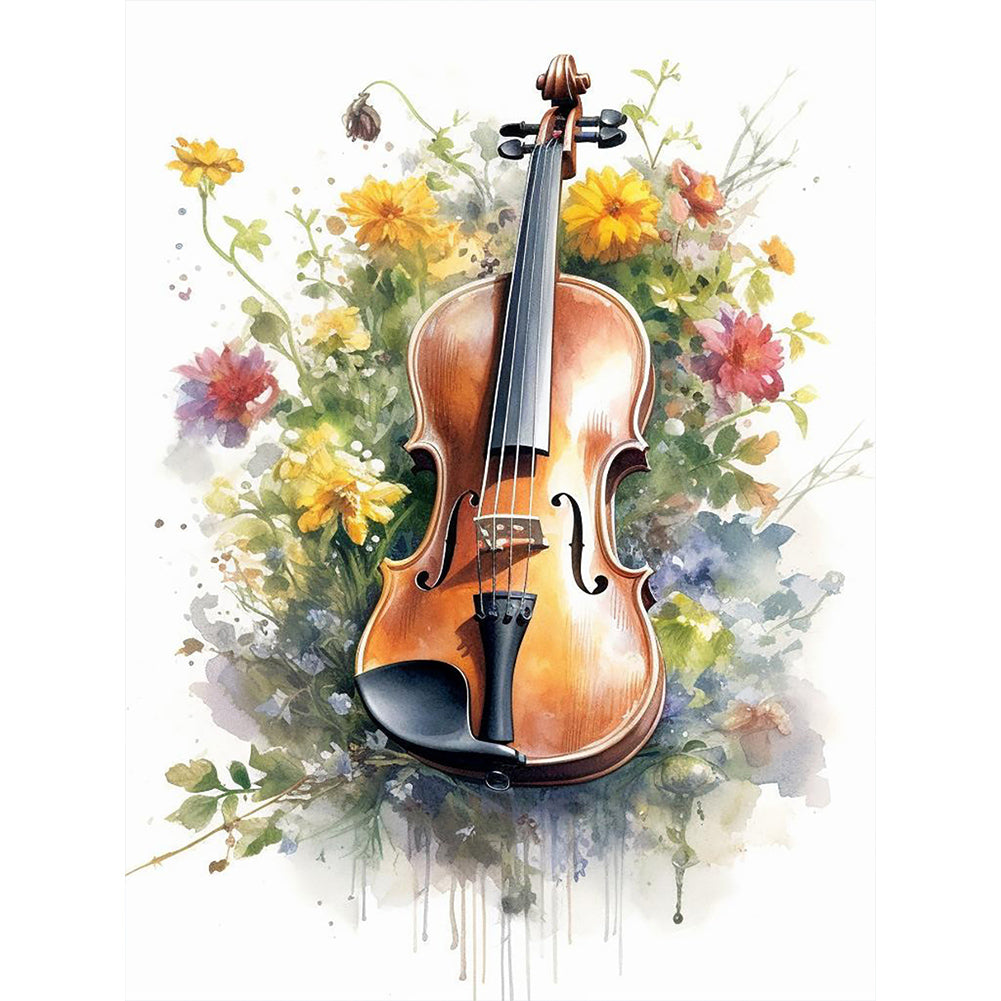Diamond Painting - Full Round - violin (30*40CM)