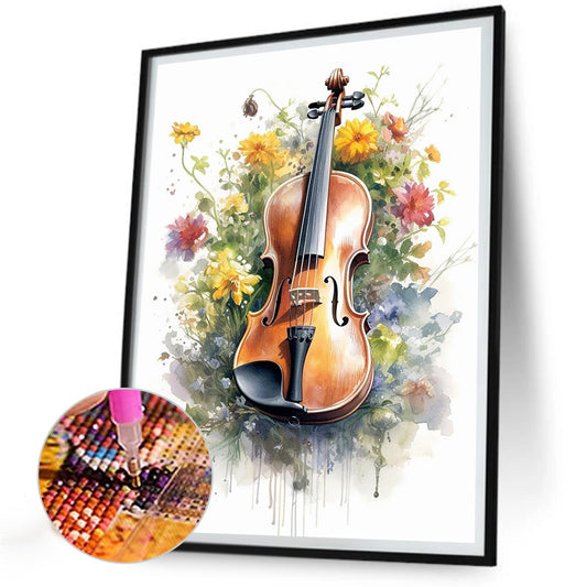 Diamond Painting - Full Round - violin (30*40CM)