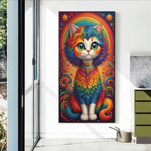 Load image into Gallery viewer, Diamond Painting - Full Round - rainbow cat (40*70CM)
