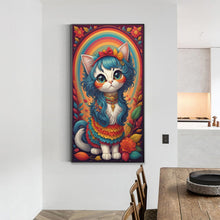 Load image into Gallery viewer, Diamond Painting - Full Round - rainbow cat (40*70CM)
