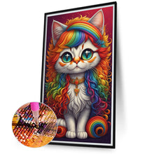 Load image into Gallery viewer, Diamond Painting - Full Round - rainbow cat (40*70CM)

