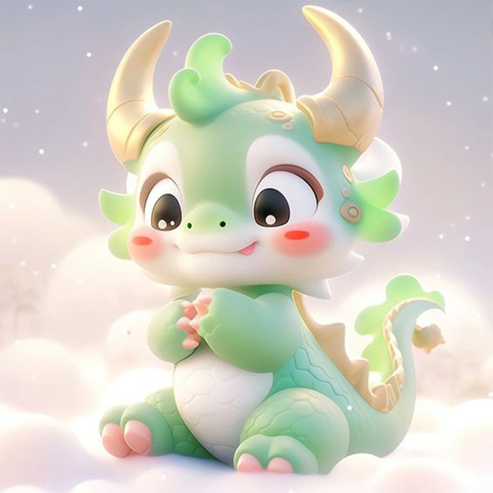 Diamond Painting - Full Round - Cute dragon (30*30CM)