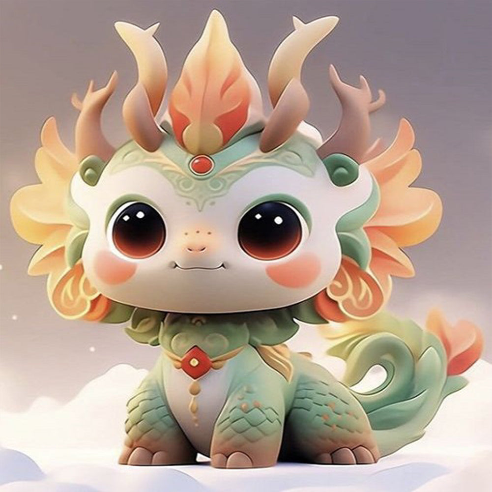 Diamond Painting - Full Round - Cute unicorn (30*30CM)