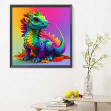 Load image into Gallery viewer, Diamond Painting - Full Round - Colorful little dragon (30*30CM)
