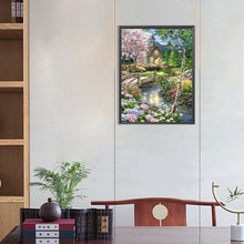 Load image into Gallery viewer, AB Diamond Painting - Full Square - Small Bridge and Flowing Water Garden (40*55CM)
