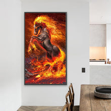 Load image into Gallery viewer, AB Diamond Painting - Full Square - flame horse (40*70CM)
