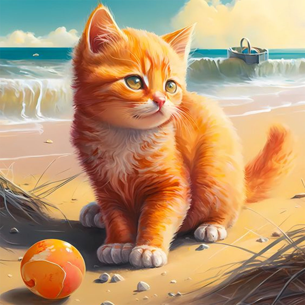 Diamond Painting - Full Round - cat (30*30CM)
