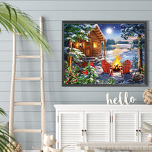 Load image into Gallery viewer, Diamond Painting - Full Round - Snow camping (40*30CM)
