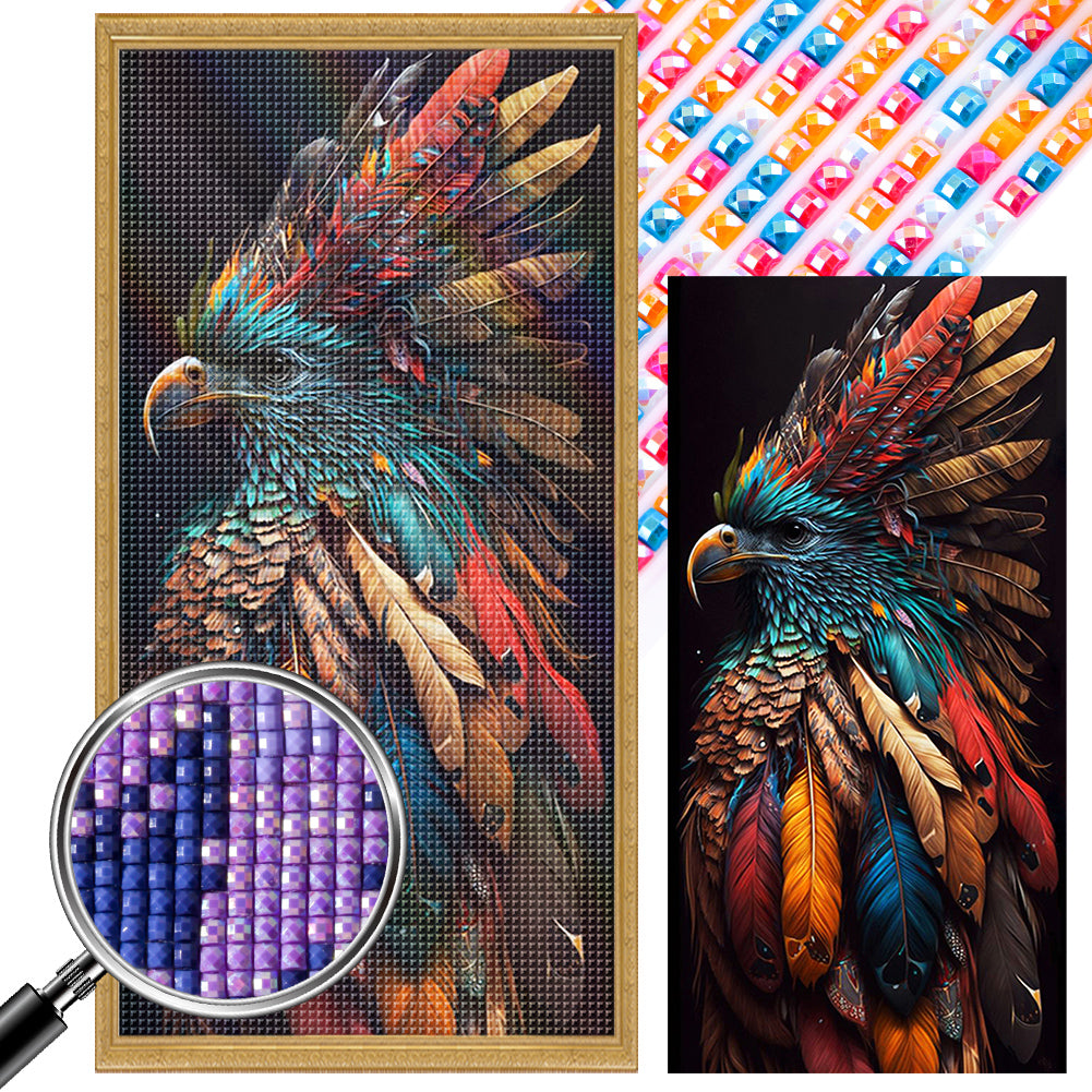 AB Diamond Painting - Full Square - siberian eagle (40*80CM)