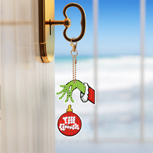 Load image into Gallery viewer, 12PCS Double Sided Diamond Art Keyring Grinch for Adult Kid Purse Handbag Decor
