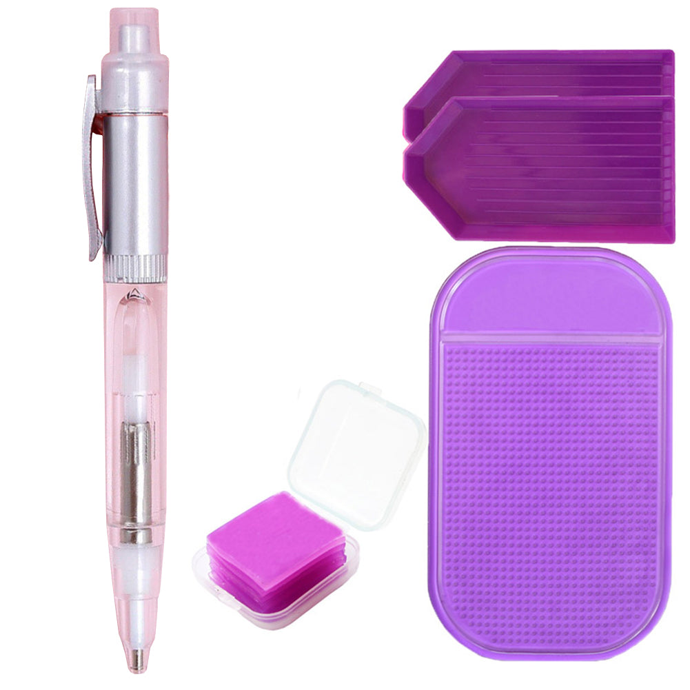 Diamond Painting Drill Pens with Light Diamond Painting Tools Set (White)