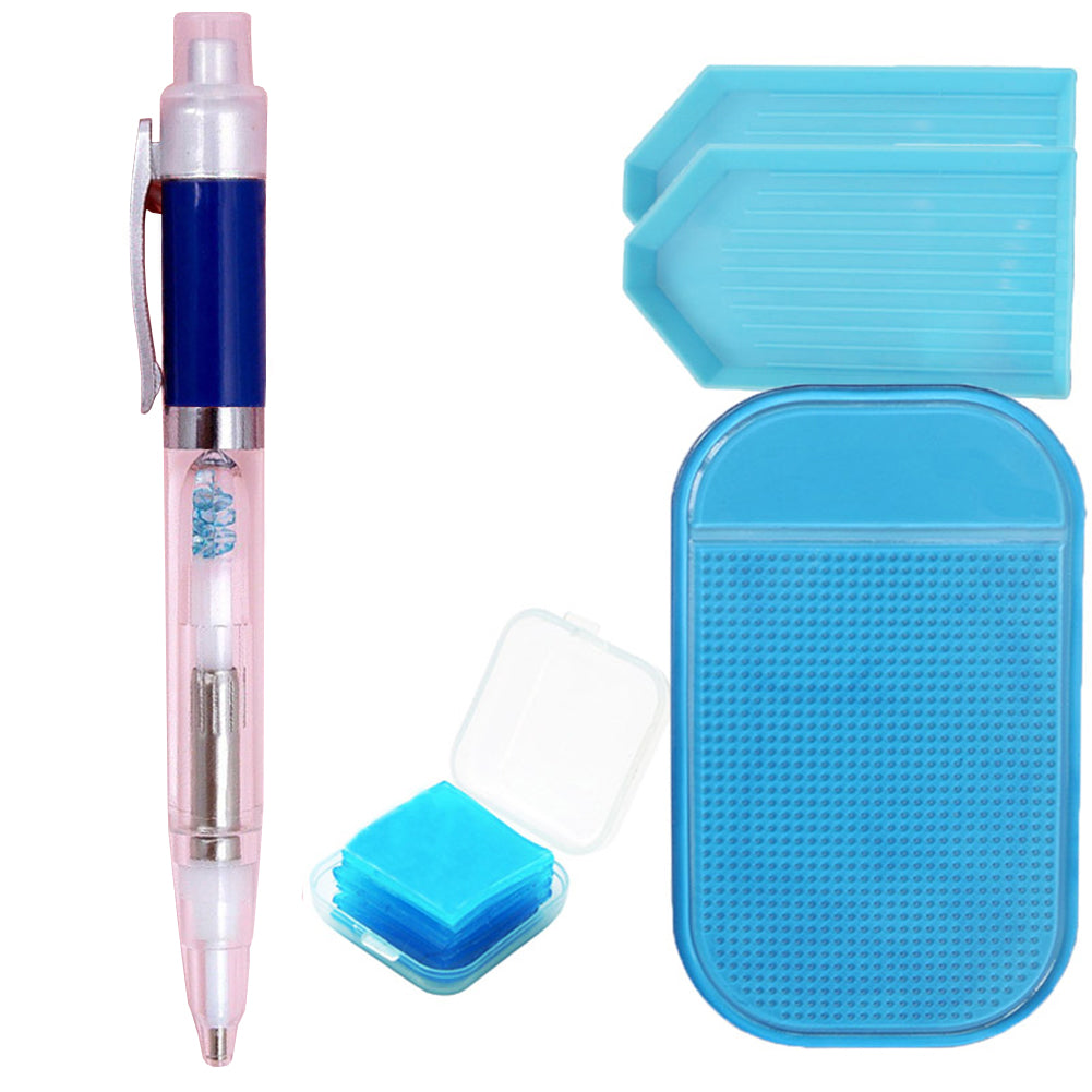 Diamond Painting Drill Pens with Light Diamond Painting Tools Set (Blue)