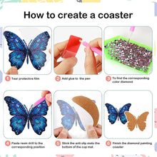 Load image into Gallery viewer, 6/8PCS Special Shape Diamond Painting Crafts Coaster Christmas Pumpkin Sunflower
