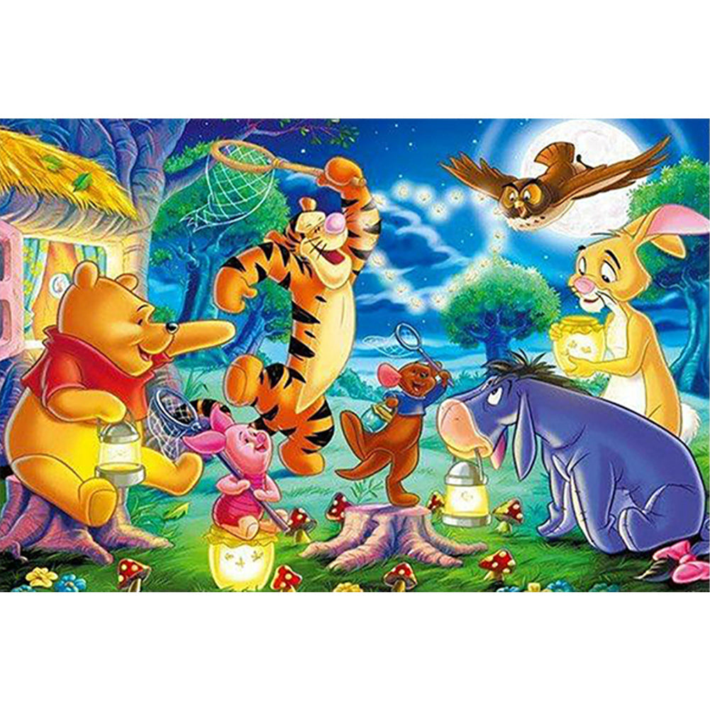 Diamond Painting - Full Round - Winnie the Pooh and Friends Party (40*60CM)
