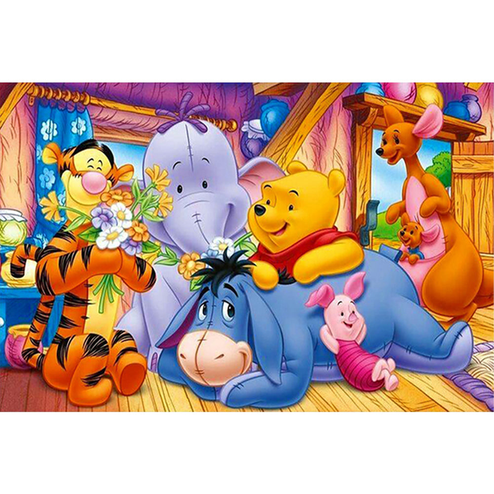 Diamond Painting - Full Round - Winnie the Pooh and Friends Party (40*60CM)