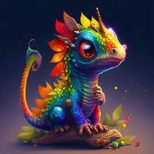 Load image into Gallery viewer, AB Diamond Painting - Full Square - Sitting dinosaur (30*30CM)
