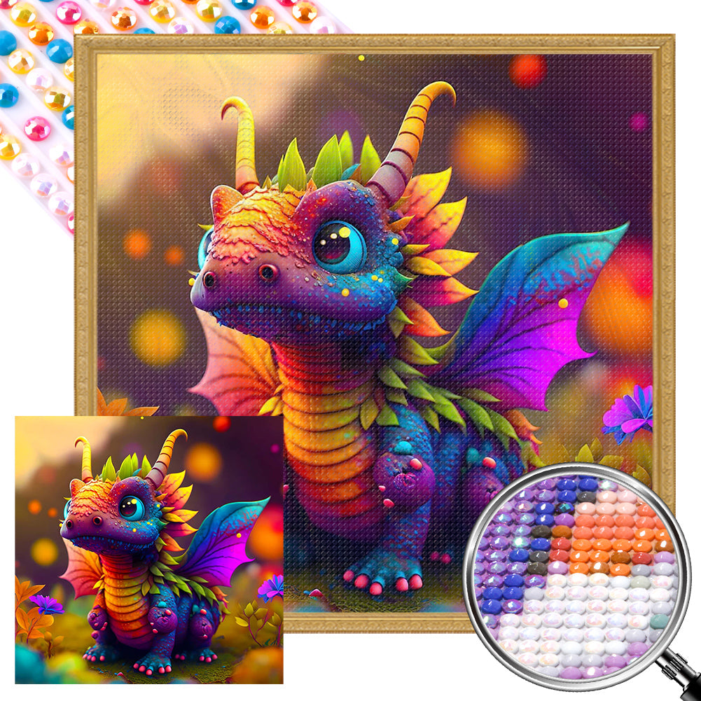 AB Diamond Painting - Full Square - Dinosaur (30*30CM)