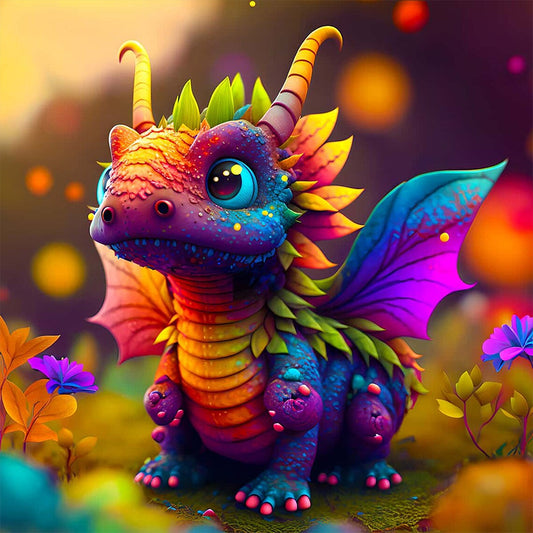 AB Diamond Painting - Full Square - Dinosaur (30*30CM)