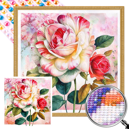 AB Diamond Painting - Full Square - rose flower (40*40CM)
