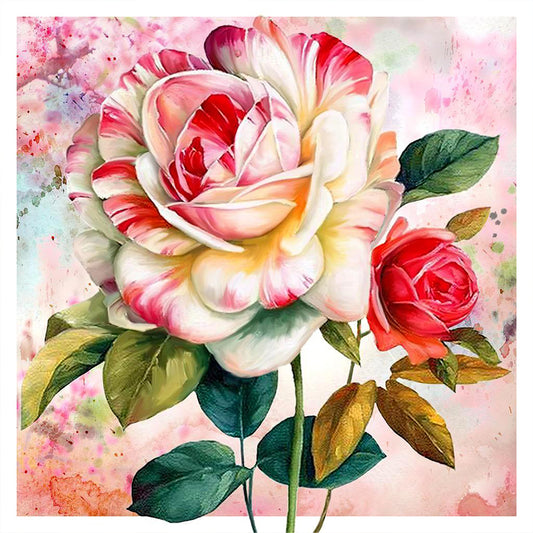 AB Diamond Painting - Full Square - rose flower (40*40CM)