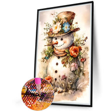 Load image into Gallery viewer, AB Diamond Painting - Full Square - Happy snowman (40*60CM)
