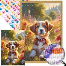 Load image into Gallery viewer, AB Diamond Painting - Full Square - happy dog (40*60CM)
