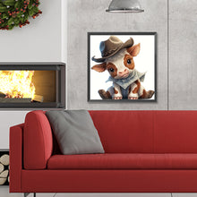 Load image into Gallery viewer, Diamond Painting - Full Round - western cow (30*30CM)
