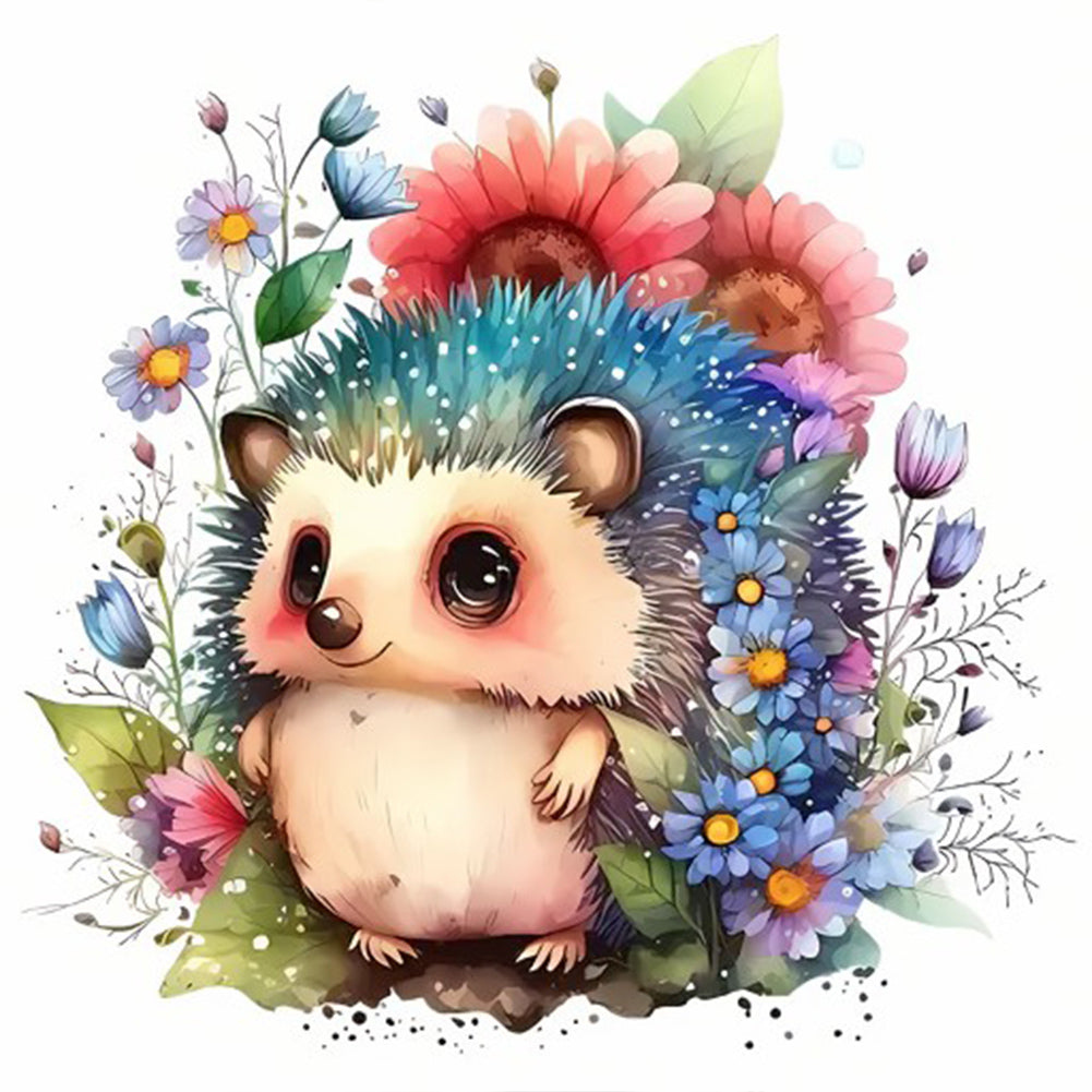 Diamond Painting - Full Round - hedgehog (30*30CM)