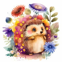 Load image into Gallery viewer, Diamond Painting - Full Round - hedgehog (30*30CM)
