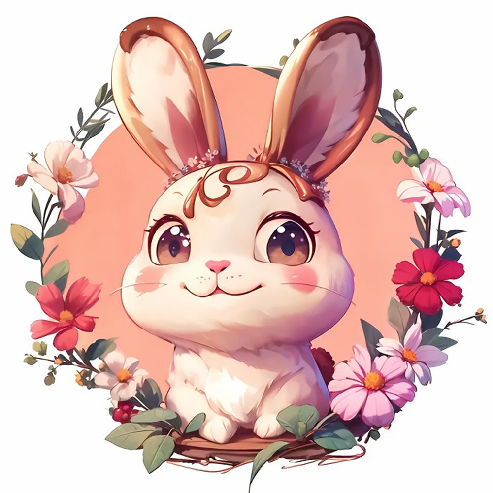 Diamond Painting - Full Round - bunny (30*30CM)