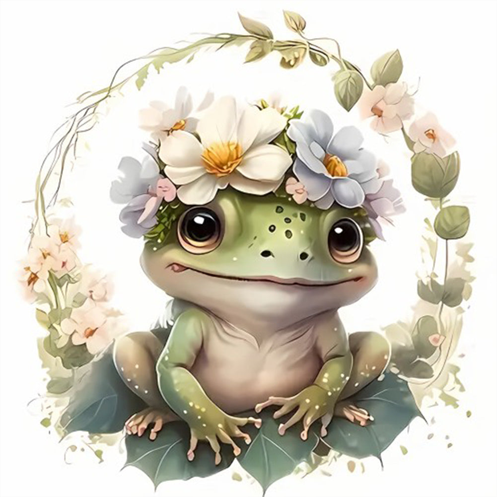Diamond Painting - Full Round - flower dog (30*30CM)