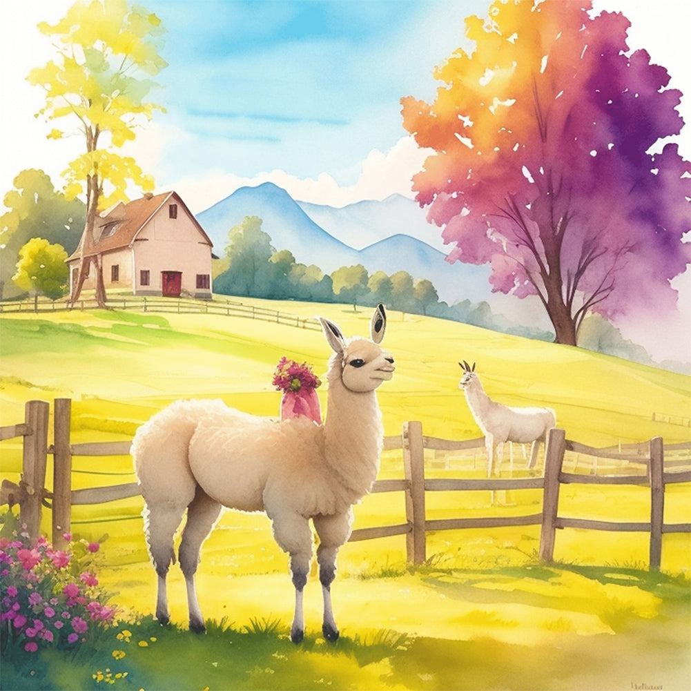 Diamond Painting - Full Round - farm animals (30*30CM)