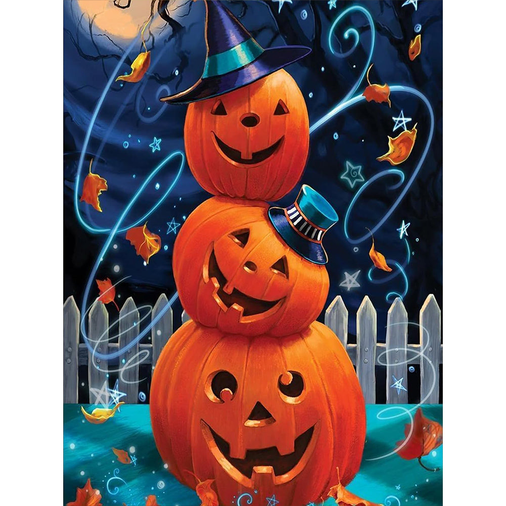 Diamond Painting - Full Round - halloween pumpkin (30*40CM)
