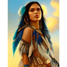 Load image into Gallery viewer, Diamond Painting - Full Square - indian woman (30*40CM)
