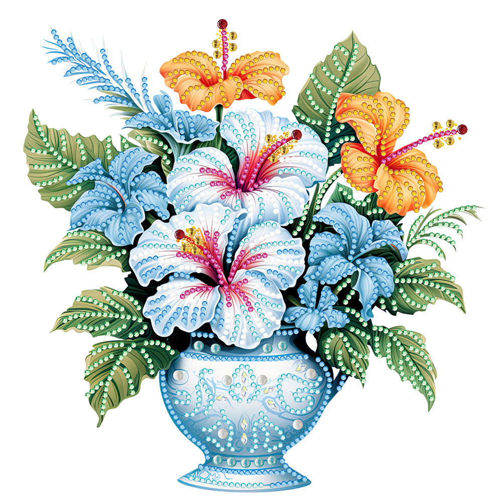 Diamond Painting - Partial Special Shaped - flower vase (30*30CM)