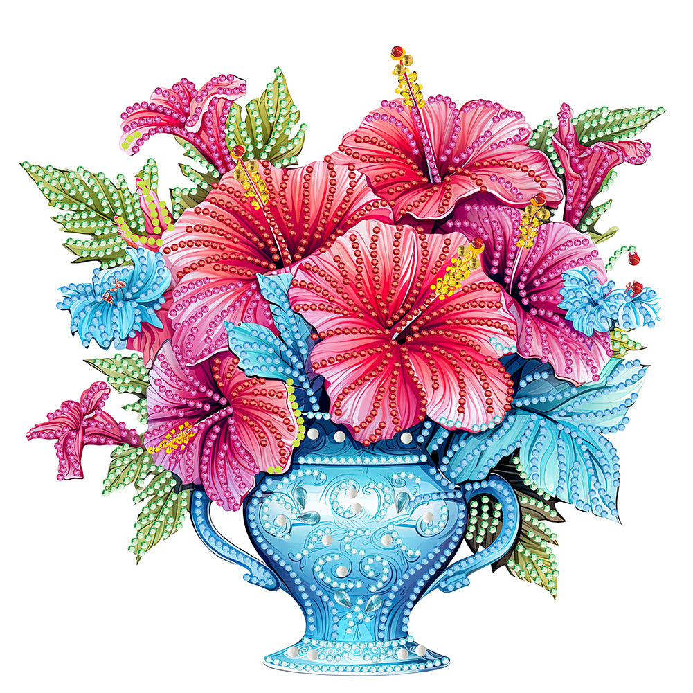 Diamond Painting - Partial Special Shaped - flower vase (30*30CM)