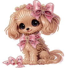Load image into Gallery viewer, Diamond Painting - Partial Special Shaped - Exquisite puppy (30*30CM)

