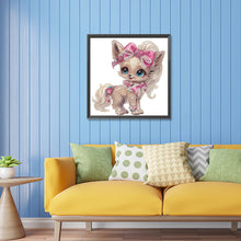 Load image into Gallery viewer, Diamond Painting - Partial Special Shaped - Exquisite puppy (30*30CM)
