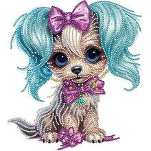 Load image into Gallery viewer, Diamond Painting - Partial Special Shaped - Exquisite puppy (30*30CM)
