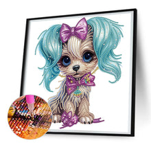 Load image into Gallery viewer, Diamond Painting - Partial Special Shaped - Exquisite puppy (30*30CM)
