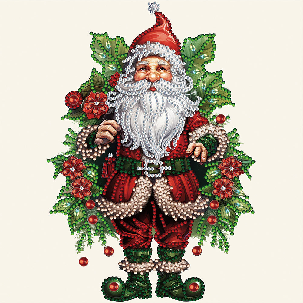 Diamond Painting - Partial Special Shaped - Santa Claus (30*30CM)