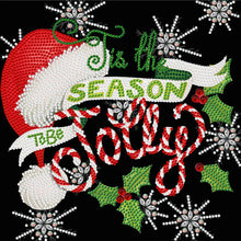 Load image into Gallery viewer, Diamond Painting - Partial Special Shaped - Christmas hats and stockings (30*30CM)
