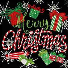 Load image into Gallery viewer, Diamond Painting - Partial Special Shaped - Christmas hats and stockings (30*30CM)
