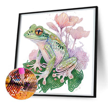 Load image into Gallery viewer, Diamond Painting - Partial Special Shaped - flower and frog (30*30CM)
