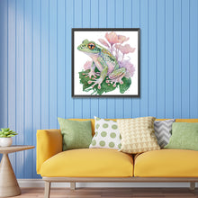 Load image into Gallery viewer, Diamond Painting - Partial Special Shaped - flower and frog (30*30CM)
