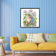 Load image into Gallery viewer, Diamond Painting - Partial Special Shaped - flower and frog (30*30CM)
