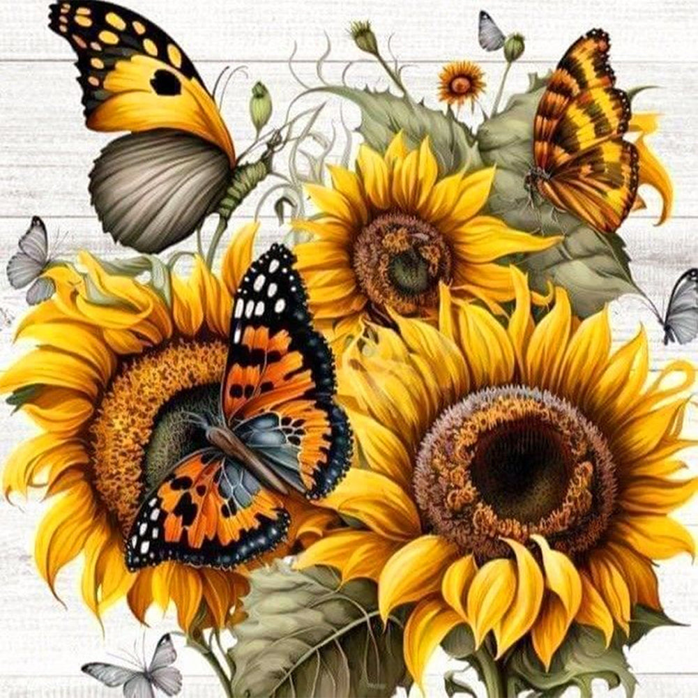 Diamond Painting - Full Round - sunflower (30*30CM)