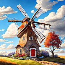 Load image into Gallery viewer, Diamond Painting - Full Round - windmill house (30*30CM)
