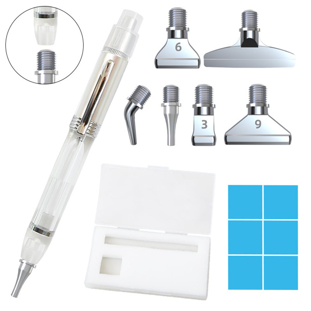 Diamond Painting Drill Pens 6PCS Glue Clay for Kids DIY Handicraft (Silver)